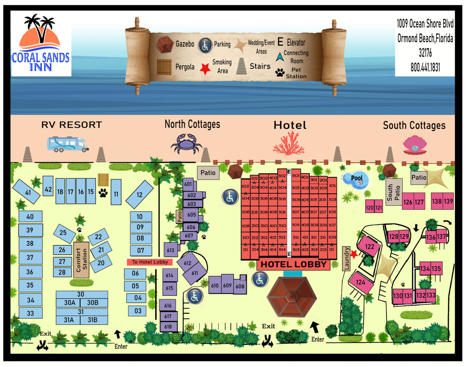 Map – Coral Sands Inn